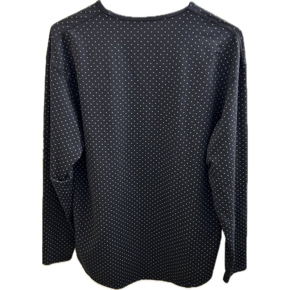 BYLT Men's Black Premium Basics Drop Cut Long Sleeve Lux T-Shirt Size Xl Dot - Picture 2 of 7